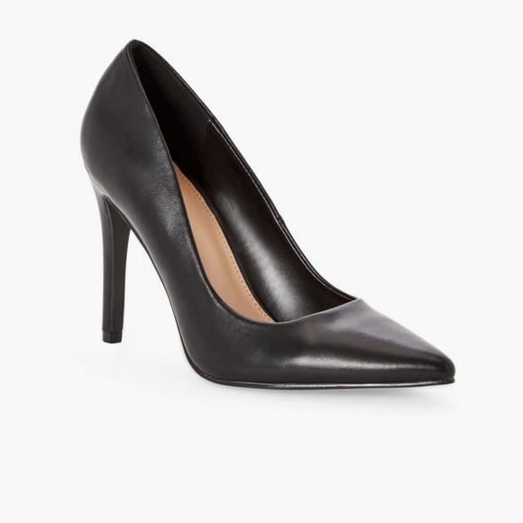 BRAND NEW 💥 BLACK FAUX LEATHER PUMP SIZE 8.5 - Picture 6 of 7